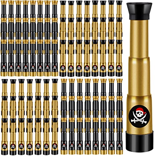 Deekin 12 Pcs Pirate Telescope Toy for Kids Pirate Birthday Toddler Telescope Spyglass Mini Treasure...
