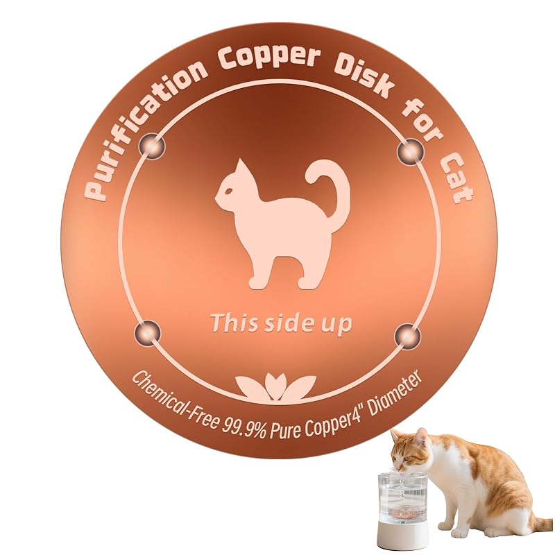 Disco de cobre para fonte de água para gatos HAEZU, aproximadamente 10 cm, pacote com 1