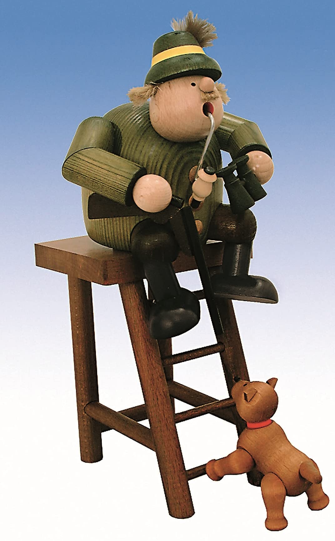 Figurine d'homme encens en bois à offrir pour collectionneurs et passionnés de traditions