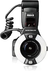 MEKE MK-14EXT-C E-TTL Macro LED Ring Flash com lâmpada LED AF Assist para EOS 4000D 70D 77D 80D Rebel T7i T6i T6s T6 T5i T5 T4i T3i SL2 e outras câmeras digitais EOS DSLR com suporte padrão Hot Shoe