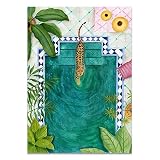 Lama Jungle Affiches et Gravures Animal Mur Art Toile Peinture Mur Photos pour Salon Décor À La Maison CF2 40x60 cm Sans Cadre