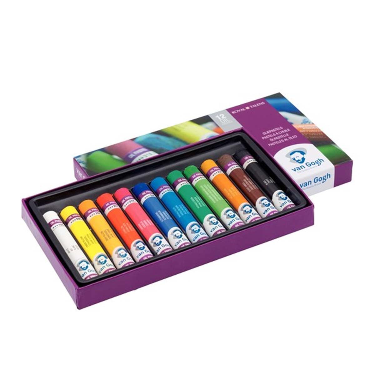 Van Gogh Oil Pastel, Round Full Stick, 12-Piece Set, General Selection, 1 count (Pack of 12) - Image 2