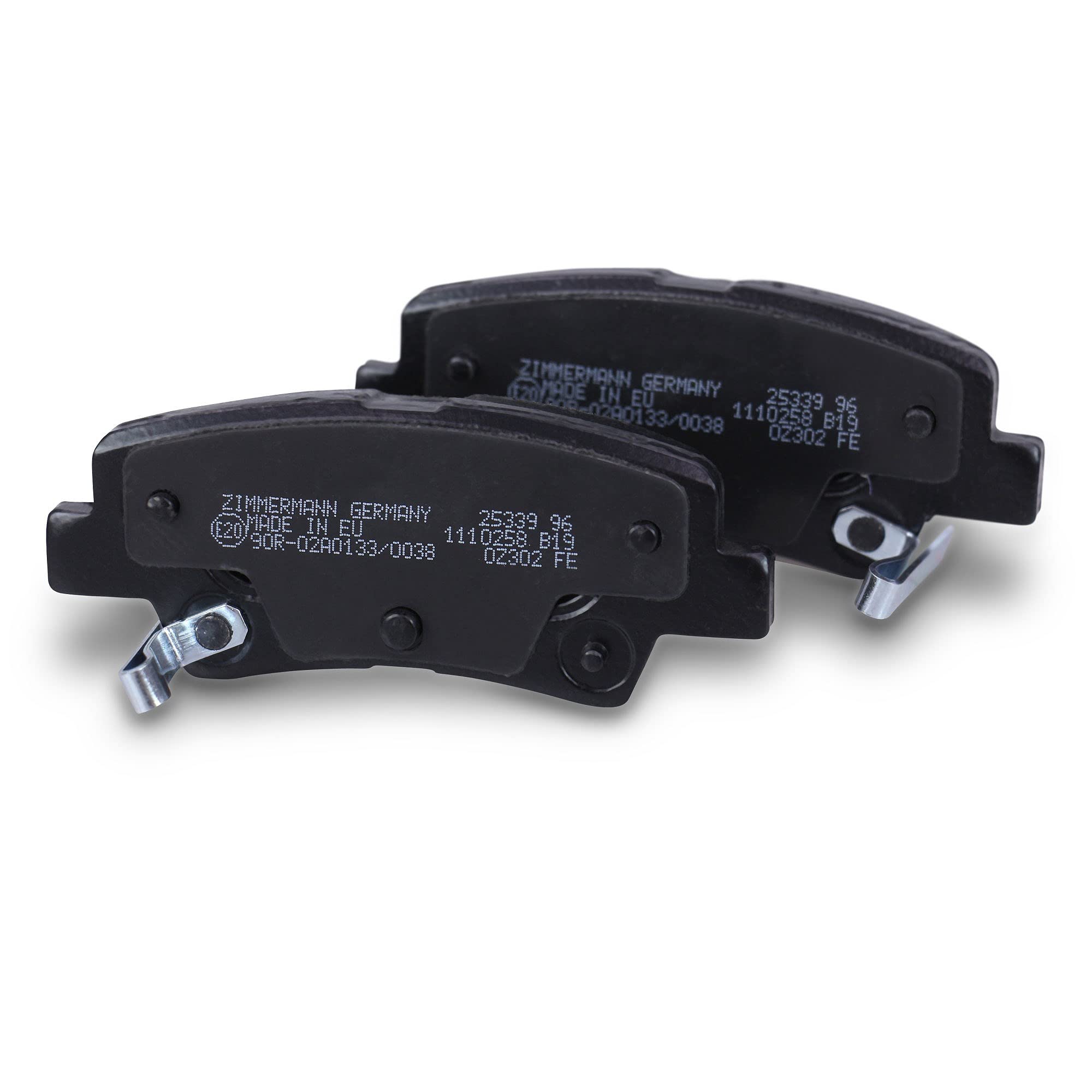 Zimmermann 25337,160.1 Serie Pastillas de Freno Delantero 2 Sensores de Ruido, Incluida Placa Smorzante
