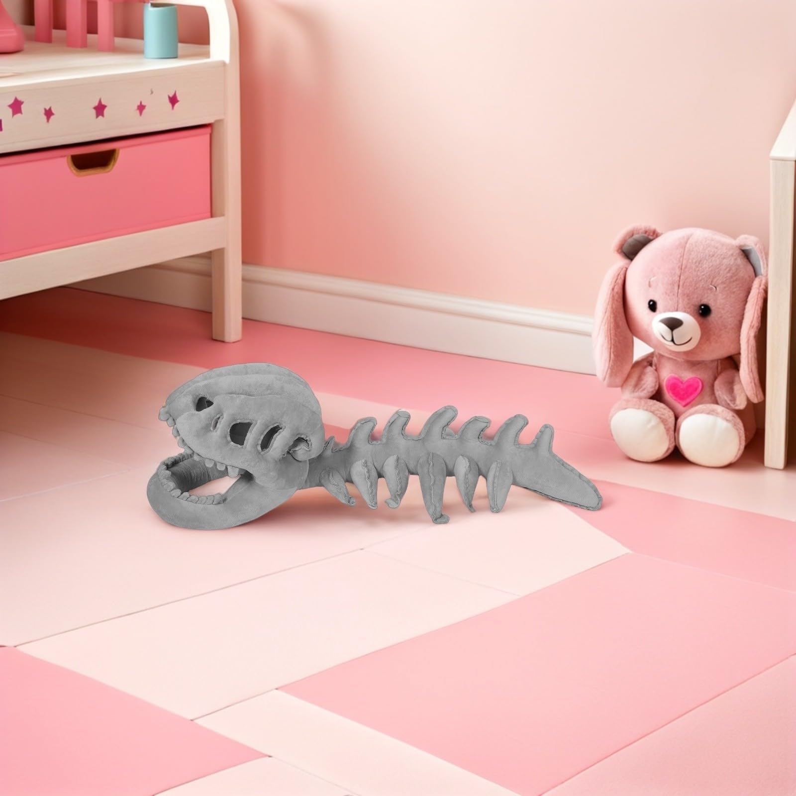 DOITOOL Sombrero de Esqueleto de Dinosaurio Infantil 75cm de Felpa y