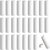 Empty Lipstick Sleeves, Pack of 25 Lipstick Tubes, Plastic Empty Lip Balm Refillable with Cap for DIY Homemade Lip Balms White, 5 g