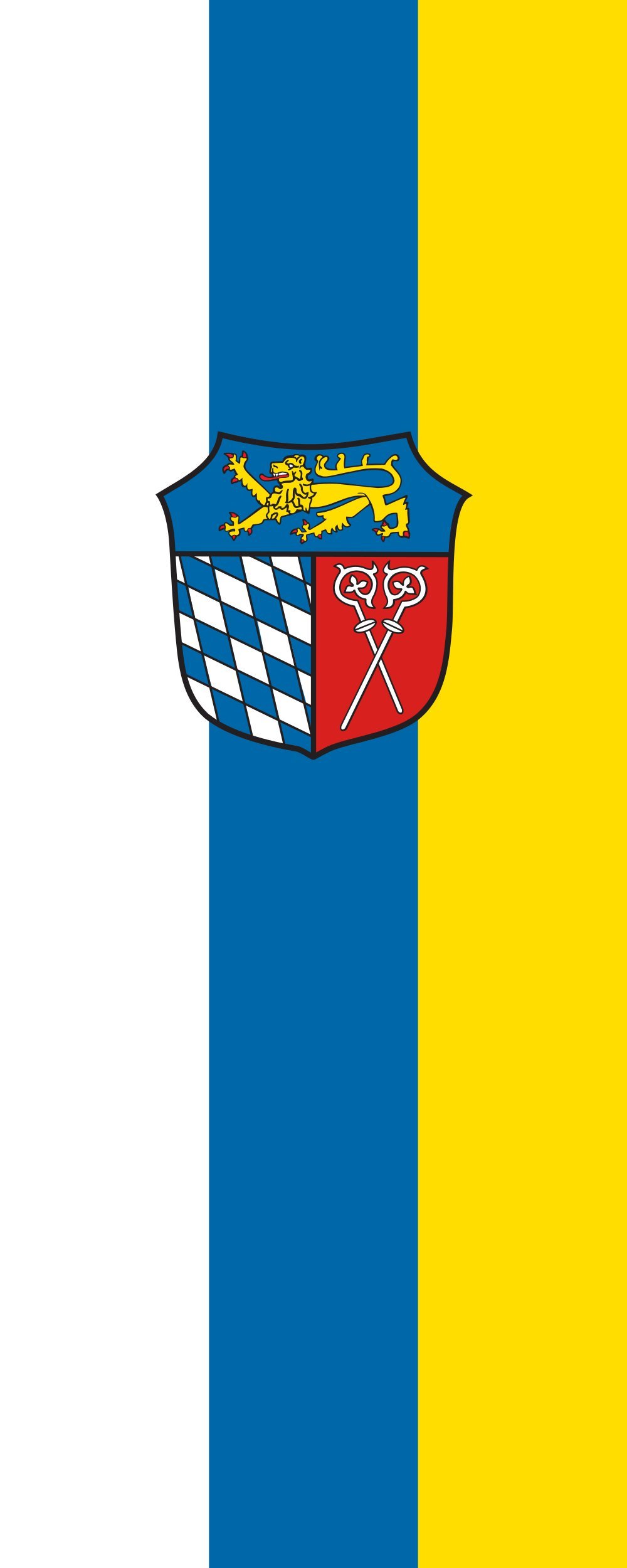 Drapeau Bad Tölz-Wolfratshausen pour jumelage franco-allemand et cérémonie