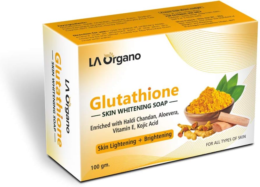 Glutathione Haldi Chandan Skin Lightening & Brightening Soap For All Skin Type (100gm) Pack of 1