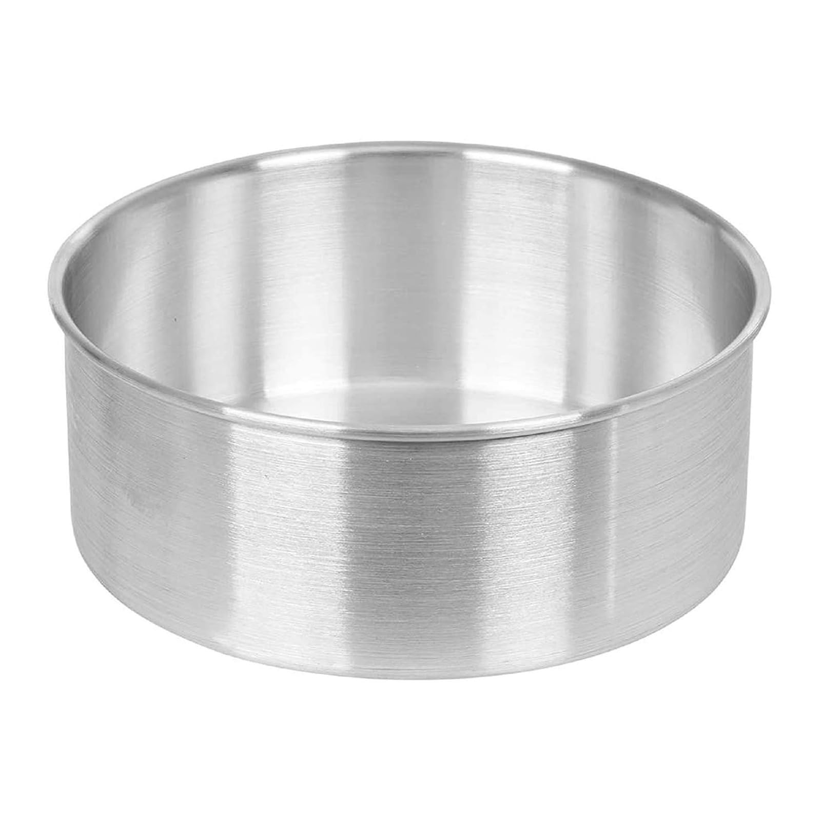 Aluminium Round Cake Pan Tin Mould 6-Inches X 3 Inches Height, Silver