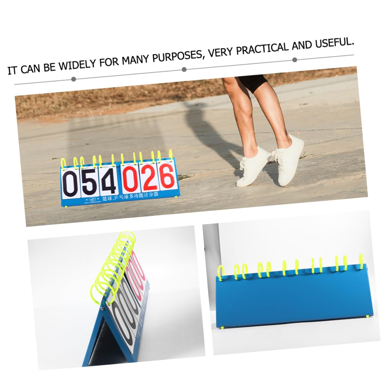 KOMBIUDA 1pc 6- Basketball Scoreboard Flipper Sports Score Keeper Portable Marker Stand Fine Craftsmanship No Harm to Hands