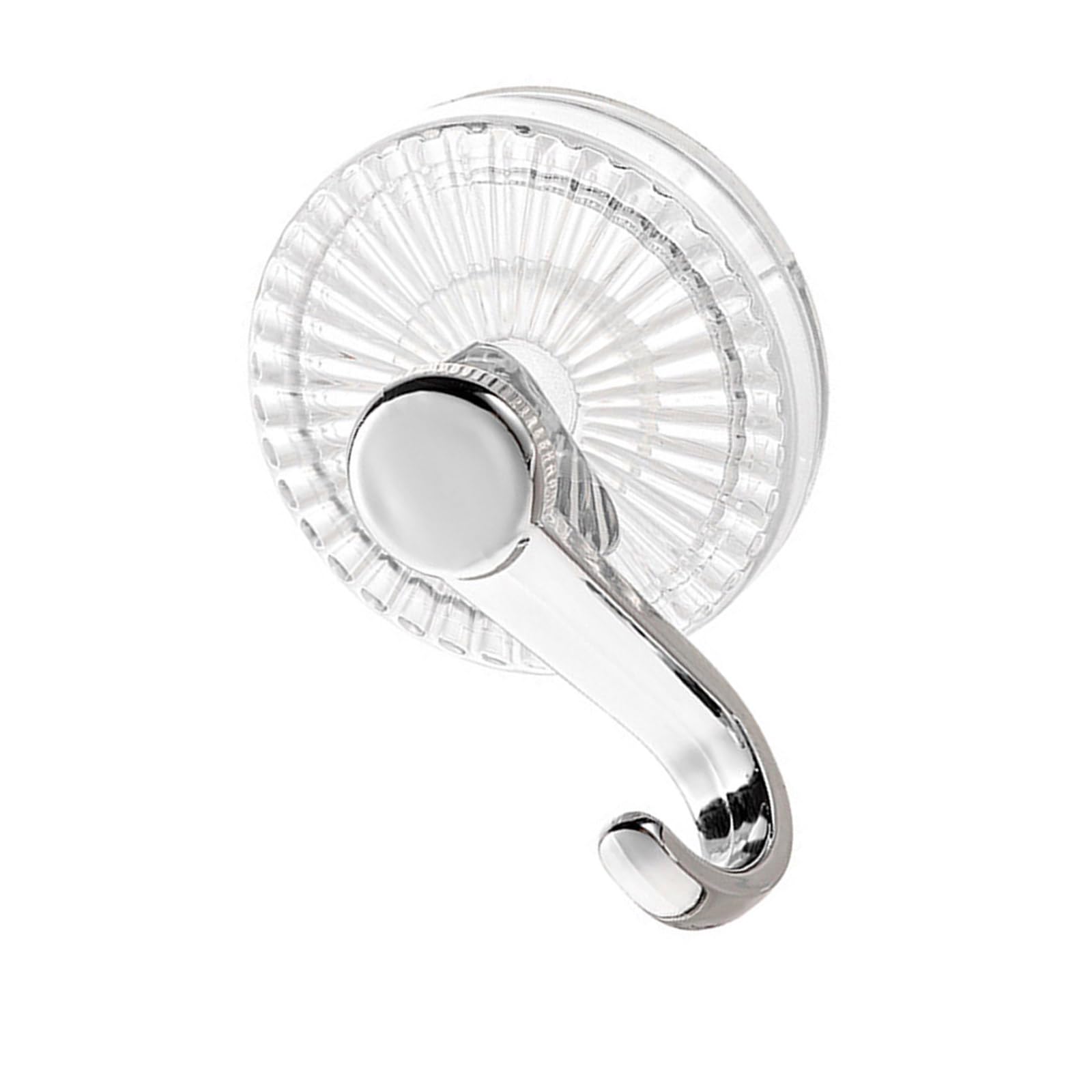 Hzbb Clear Wall Hook For Bathroom Towel Hanging Strong Suction Cup Design Space Saving Abs Construction Wall Hook For Bathroom Towels And Robes Suction Cup Design