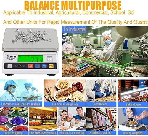 Precision Scales Kitchen with Counting Peeled LCD Display Digital Electronic Balance Analytical Scales Industrial Portable Weighing forLab Jewelry Bake Hardware Postal Catering Store Size : 6kg/0.1g