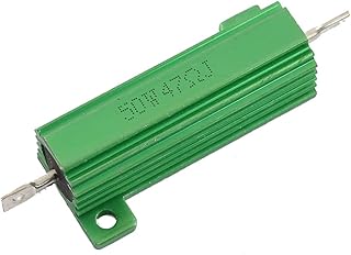 Aexit Chassis Mounted Fixed Resistors 50W Watt 47 Ohm 5% Aluminum Shell Single Resistors Wirewound Resistor