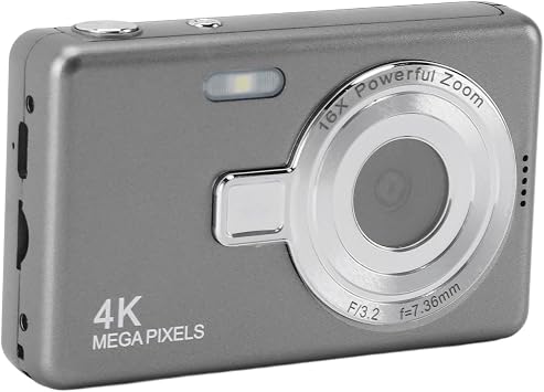 1080P Digital Camera, 50MP FHD Point and Shoot Digital Camera for Photography and Video, 16X Digital Zoom, 2.4'' TFT Screen, Auto Focus Compact Vlogging Camera for Travel Gift