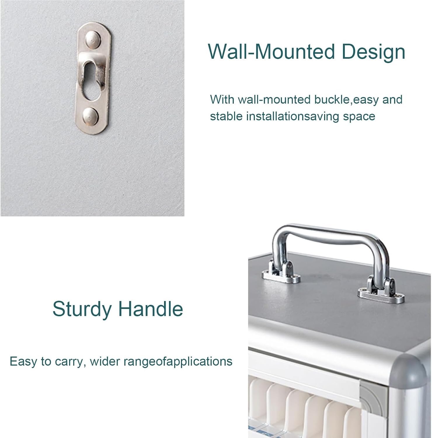 Cell Phone Storage Box 48/60/72 Slots, Aluminum Alloy Phone Locker Box, with Wheels for School and Office(48slots)