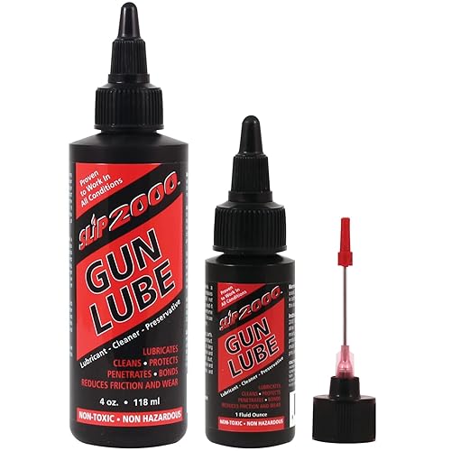 Slip 2000 Gun Lube Buddy Pack, botella exprimible con aplicador de punta de aguja para todas las armas de fuego, 100% CLP sintético puro,