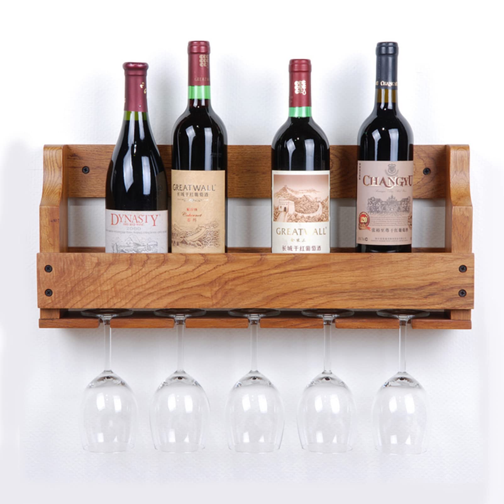Casier à bouteilles mural idéal pour vos vins du quotidien au salon