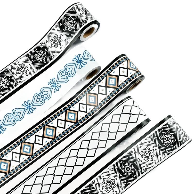 Cenefa Adhesiva Para Pared Esquinas estéreo, esquina, pasillo, borde, pared, autoadhesivo, cintura, pegatina impermeable, azulejo, zócalo, pegatinas de pared(1003)