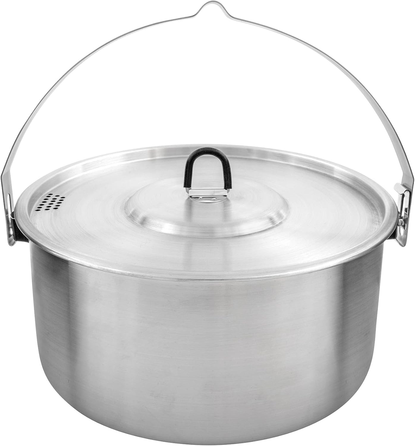 Tatonka Kettle II 4.0 L Outdoor Cooking Pot Stainless Steel with Volume Scale and Lid with Strainer Function 4 Litres Diameter 23.5 x 11.5 cm