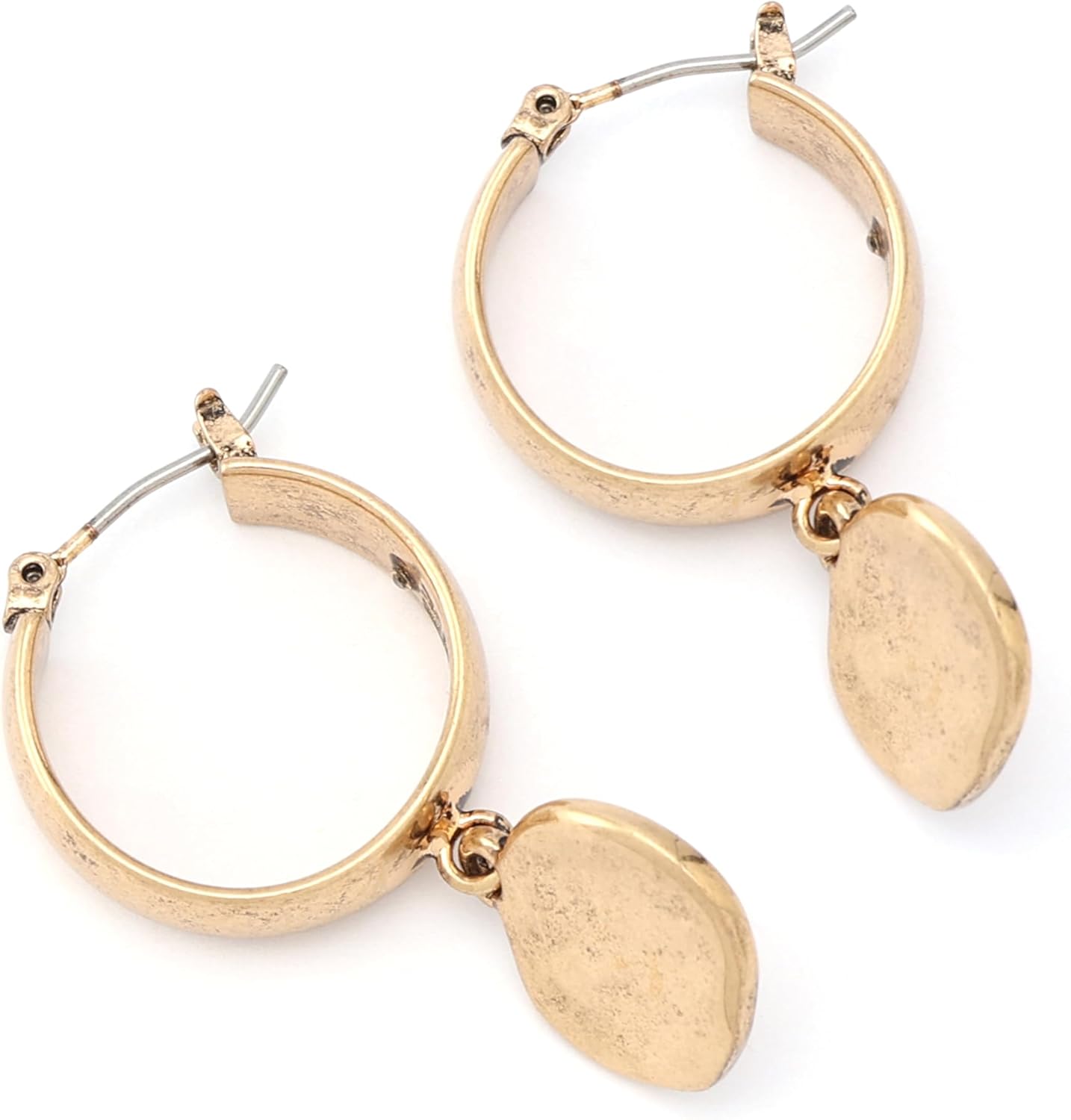 Robert Lee Morris Soho Women's Heirloom Charms Disc Huggie Earrings - Image 3
