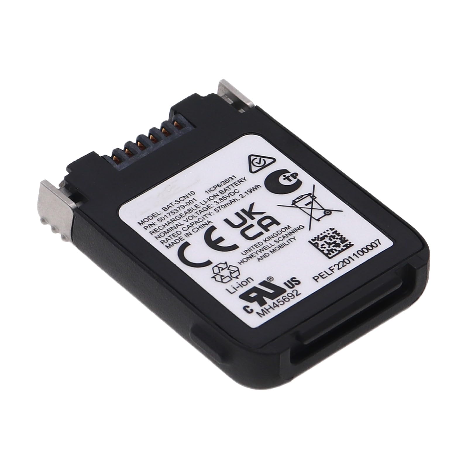 Replacement Battery for 8675i Wearable Scanner,fits Part No. BAT-SCN10 50175379-001 570mAh / 2.19Wh
