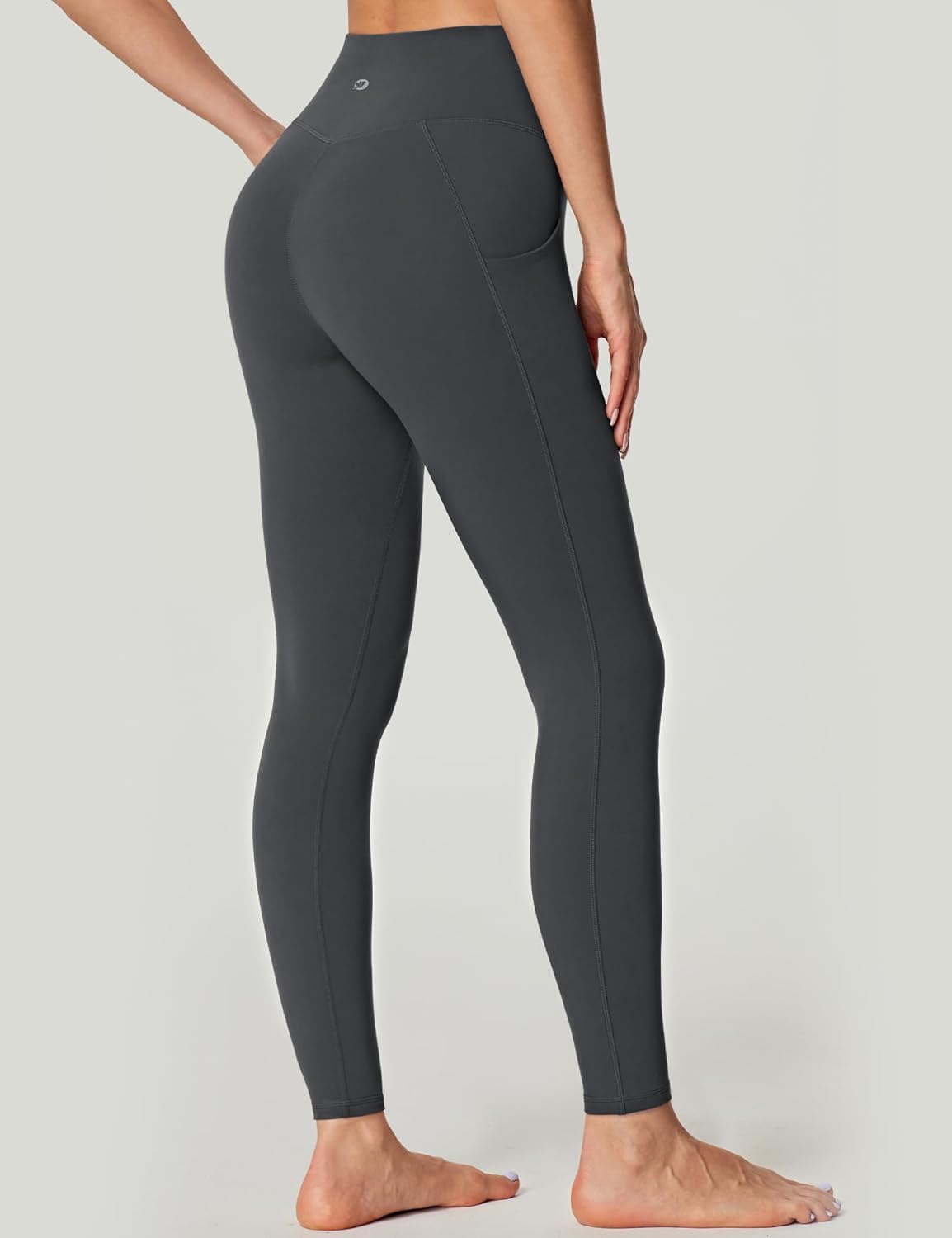 IUGA No Front Seam Leggings with Pockets for Women Buttery Soft Tummy Control Workout Leggings High Waisted Yoga Pants - Image 2