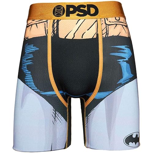 PSD Men's Smiley Print Boxer Briefs - Breathable and Supportive Men's Underwear with Moisture-Wicking Fabric