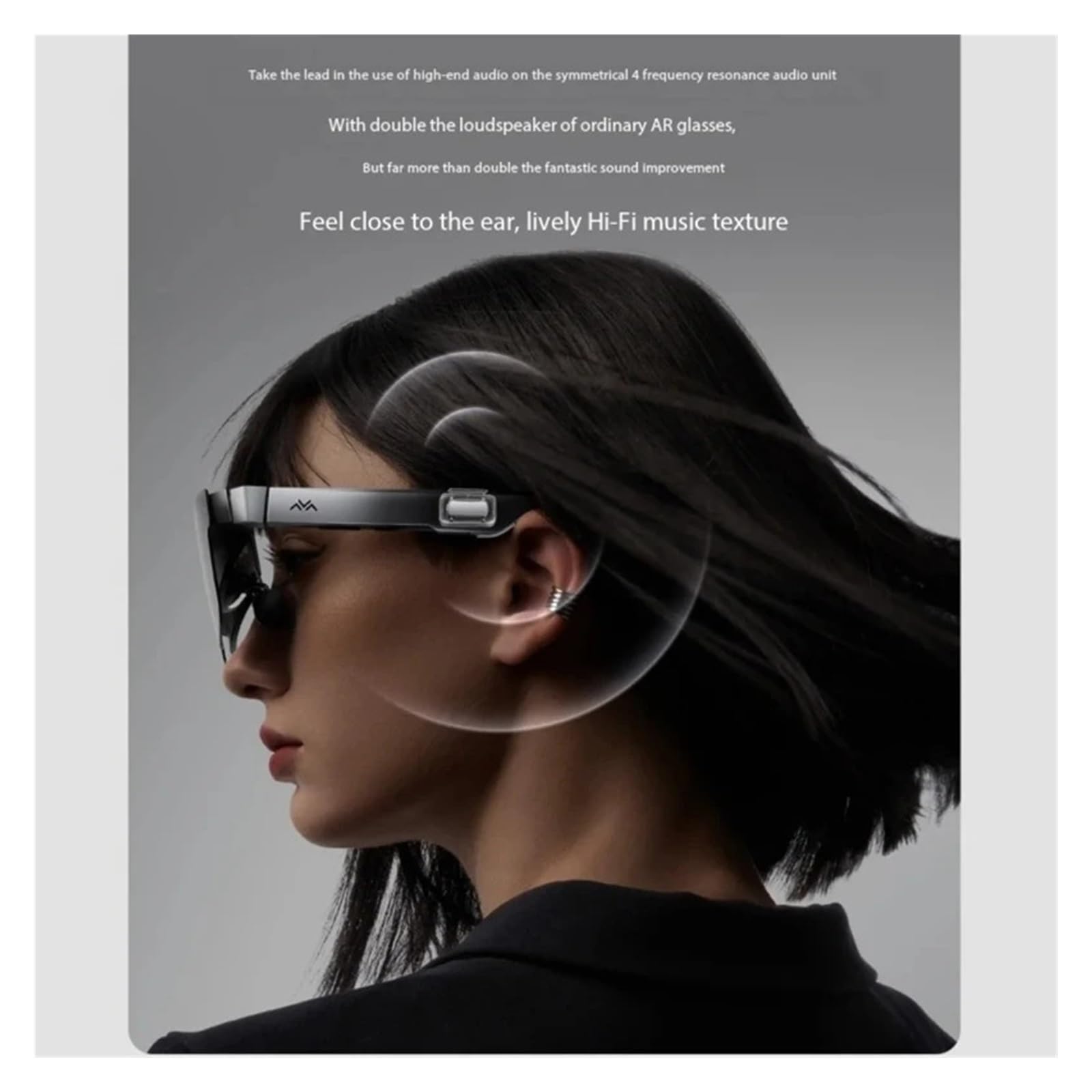 Compatible con Las Gafas de Realidad Aumentada RayNeo TCL Air 2S / Air 3S / Air 3S Pro. Pantalla Micro OLED. Gafas Inteligentes con frecuencia de actualización de 120 Hz. Cine Privado 3D HD.(Air 2S)