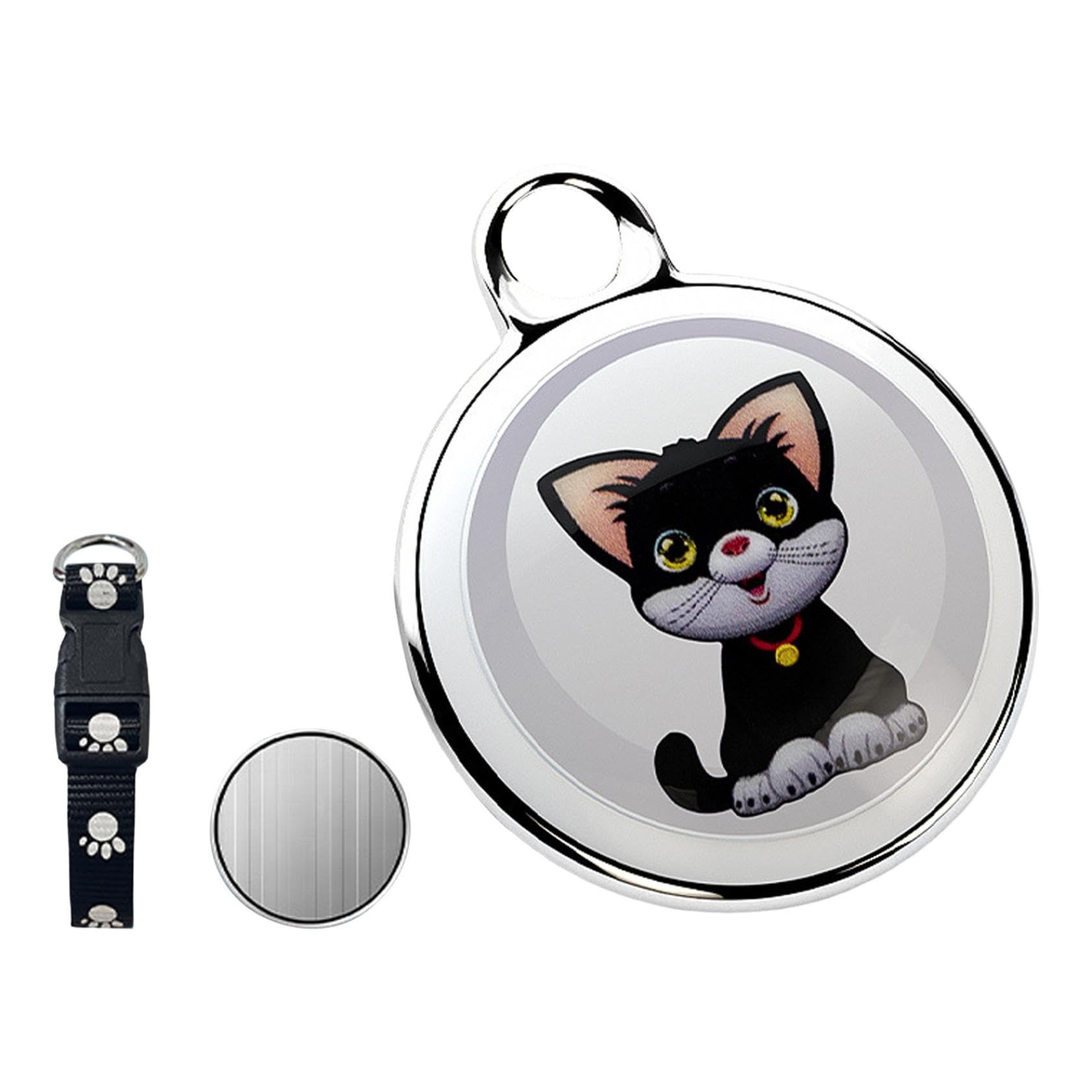 2 mini localizzatori GPS per cani e gatti, senza canone mensile, compatibile con iOS/Android, dispositivi di localizzazione in tutto il mondo, adatti per animali domestici o bagagli, dispositivi