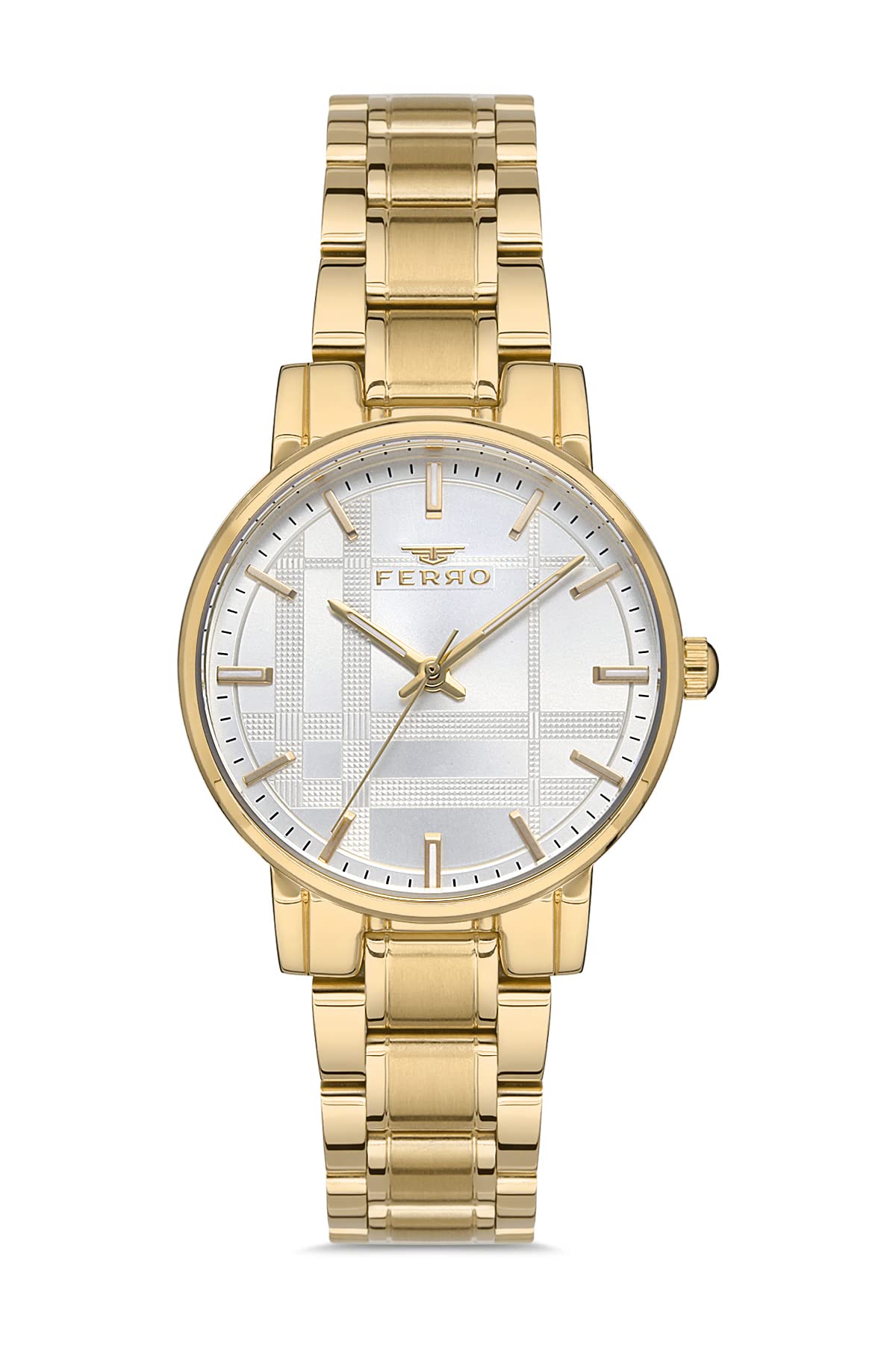 Ferro Aversa Analog White Dial Womens Watch-F21184A-B (B09RPVNCR9) Amazon Price History, Amazon Price Tracker