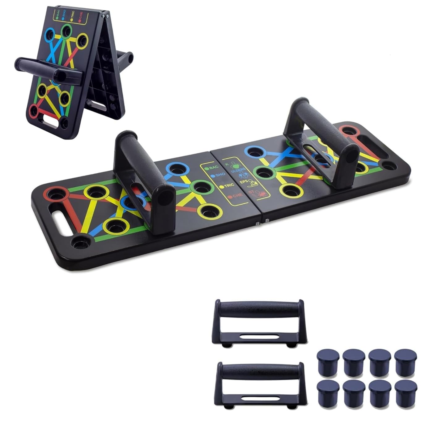 Drumstone (𝟓-𝐘𝐞𝐚𝐫 Warranty) 15-in-1 Pushup Board for Full-Body Strength Training | Fitness & Exercise Equipment for Men & Women | Portable, Durable,Ergonomic Design |Muscle Toning, Home Gym Use-picture-28