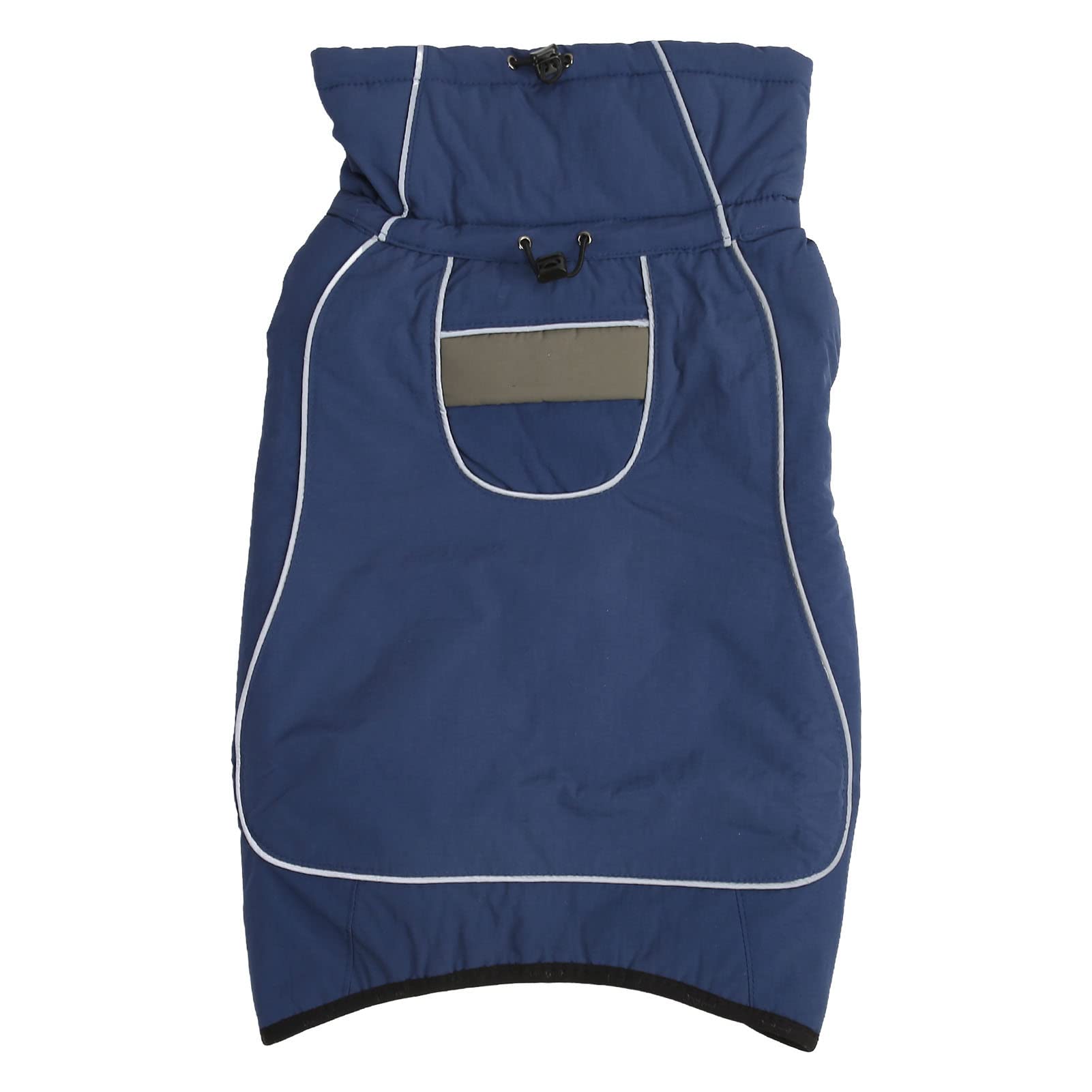 Manteau grand chien imperméable vêtement chaud hiver bleu 2XL