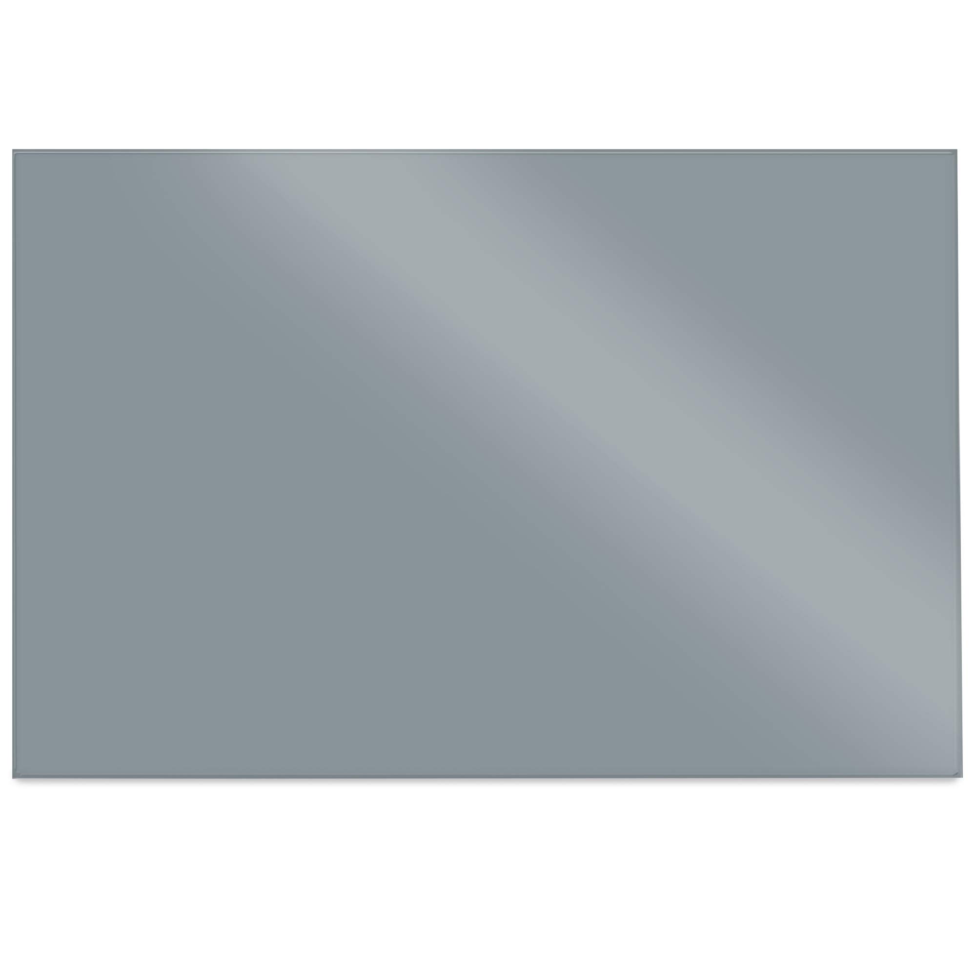 Navaris Magnettafel Magnetboard aus Glas - 90x60 cm Tafel magnetisch zum Beschriften - Magnetwand in Grau - inkl. Magnete Stift Halterung