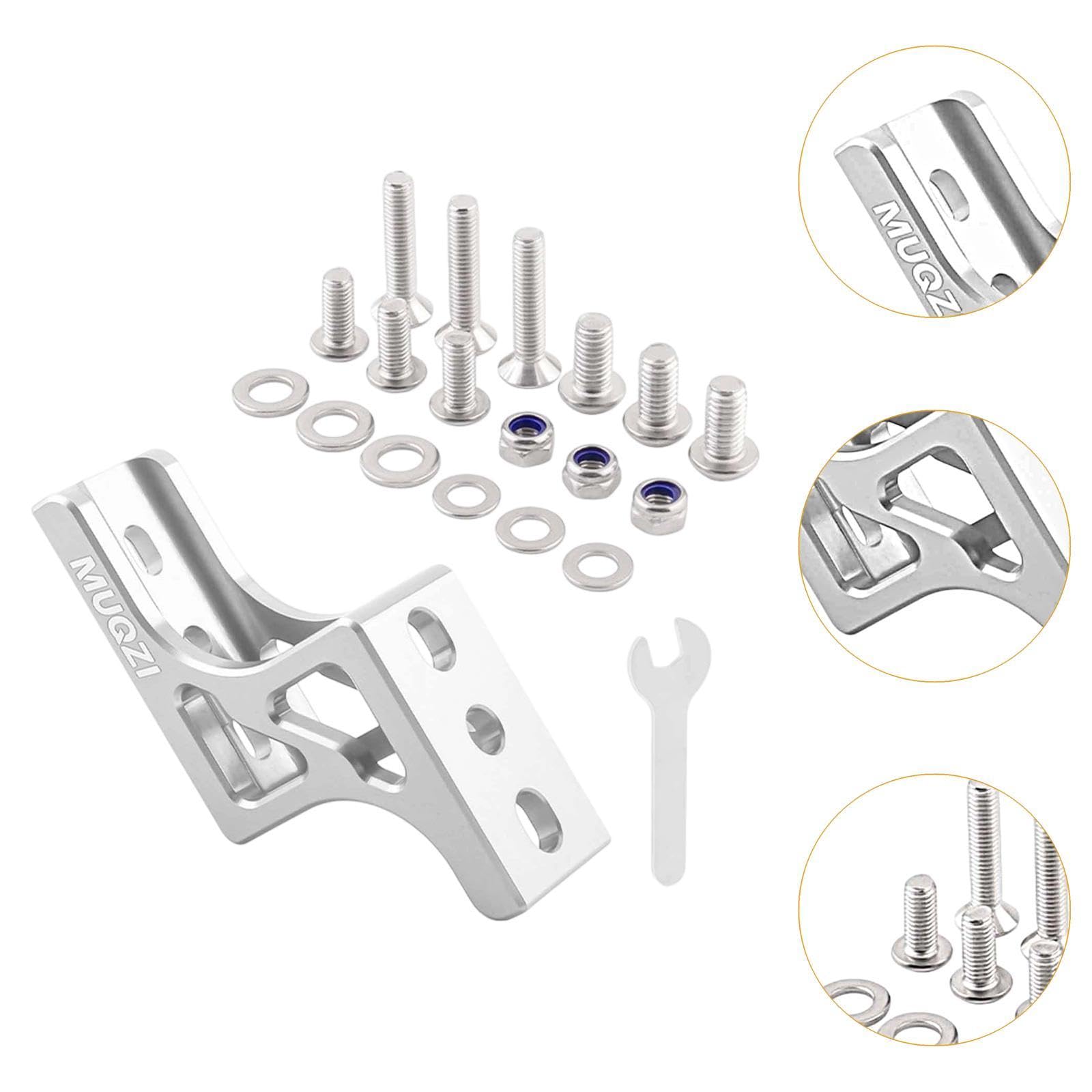 kowaku Folding Bike Nose Light Converter Front Bag Carriers Block Multifunction Sturdy DIY Modified for Bike Outdoor Activities, Silver