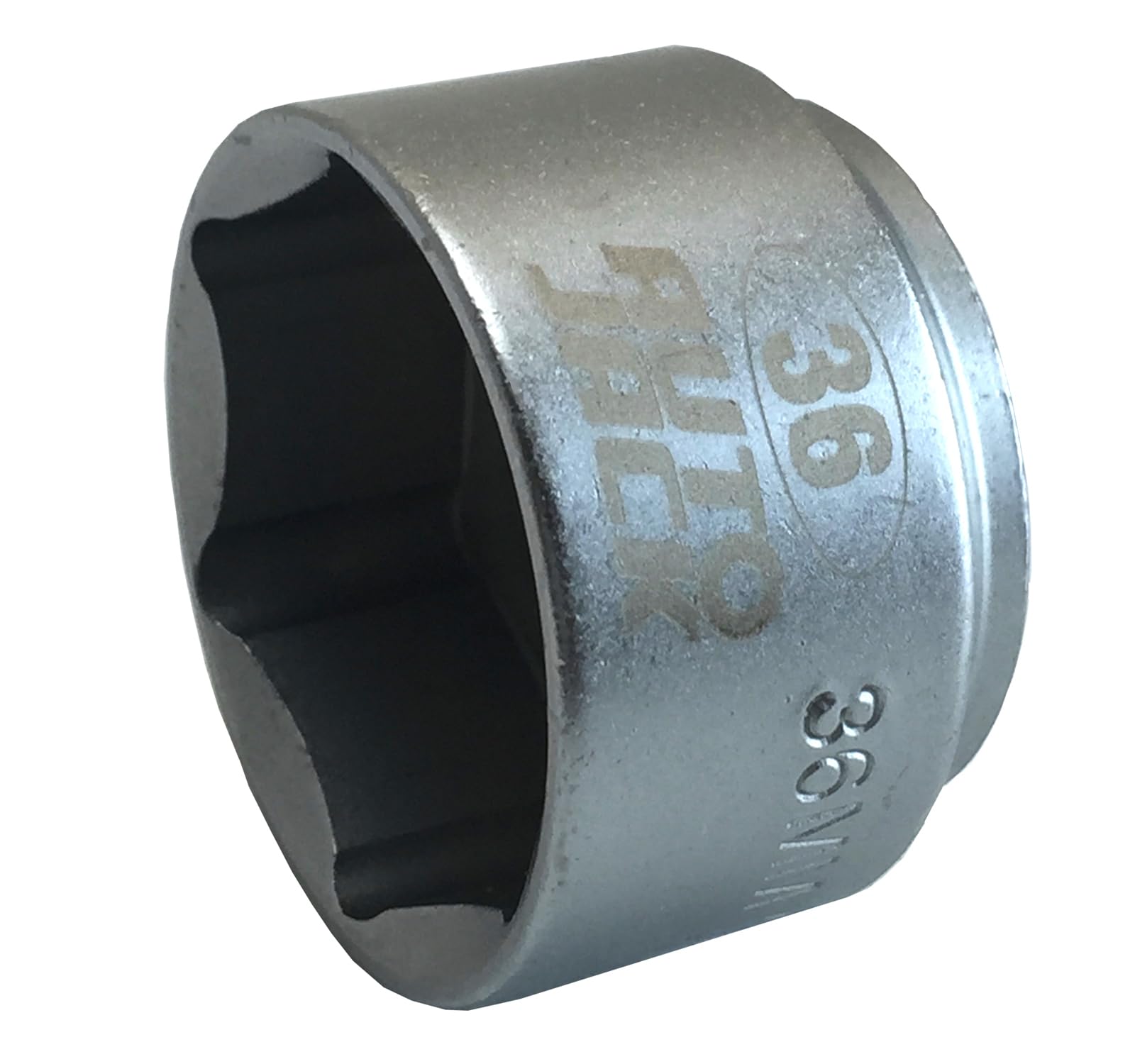 Autojack Silver 36Mm 3/8 Inch Square Drive Low Profile Oil Filter Socket Garage Removal Tool