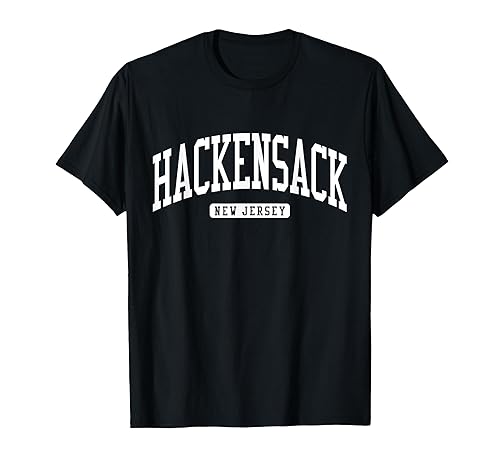 Hackensack New Jersey NJ College University Style T-Shirt