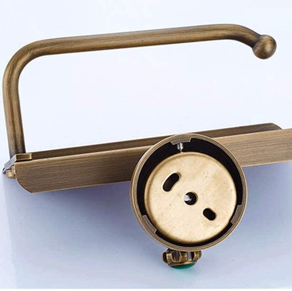 Industrial Toilet Paper Holder with Rustic Cast Iron Pipe Hardware for Bathroom, Washroom