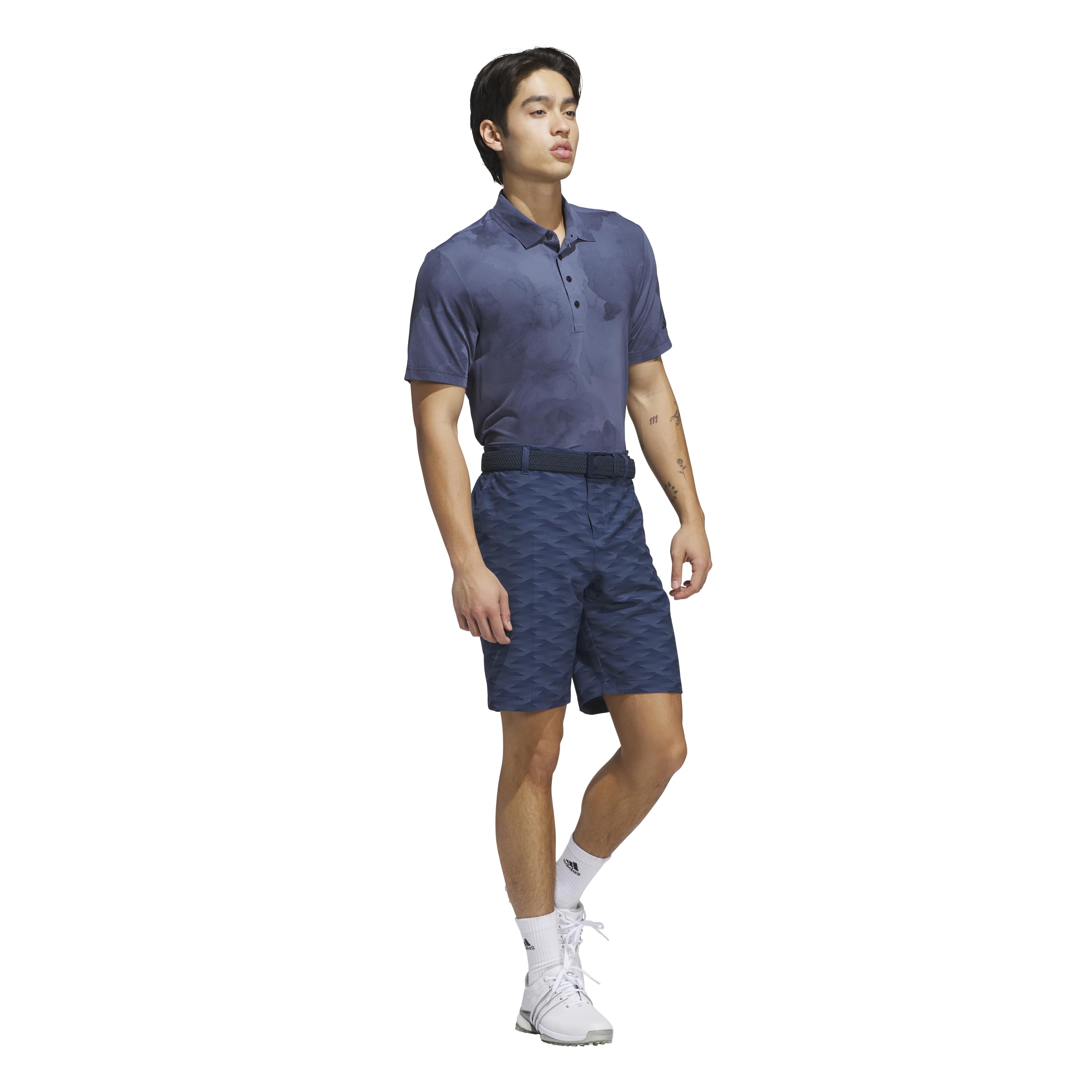 adidas Męska koszulka polo Ultimate365 Tour z nadrukiem Cool Feeling, Collegiate Navy/Preloved Ink S24, XL