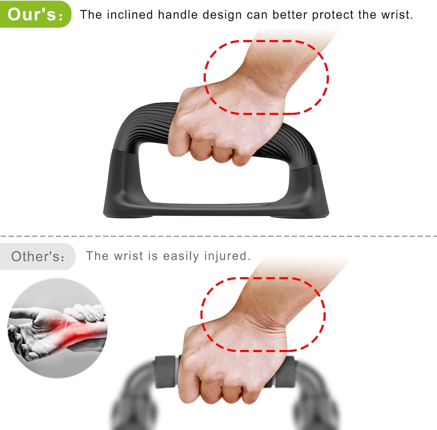 Kipika Push Up Bars, Pushup Stands With Thickened...