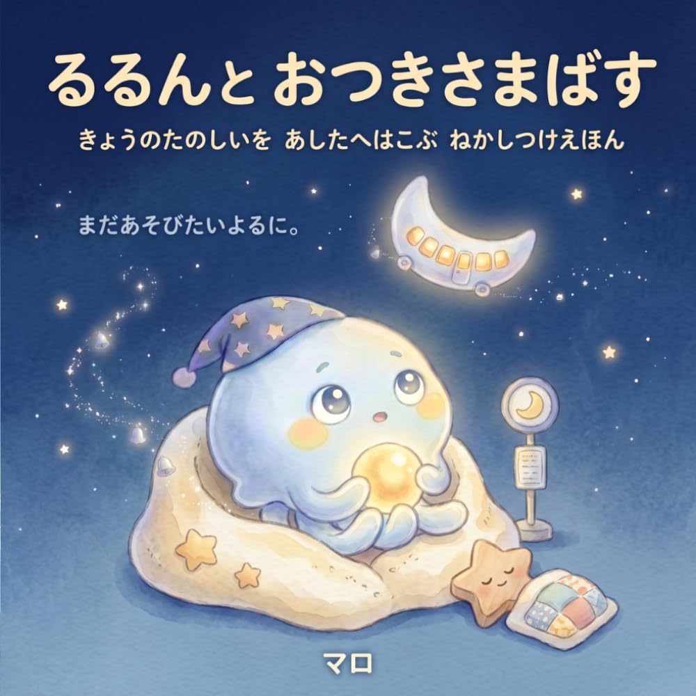 るるんと おつきさまばす: きょうのたのしいを あしたへはこぶ ねかしつけえほん (ねむりくらげ るるん)