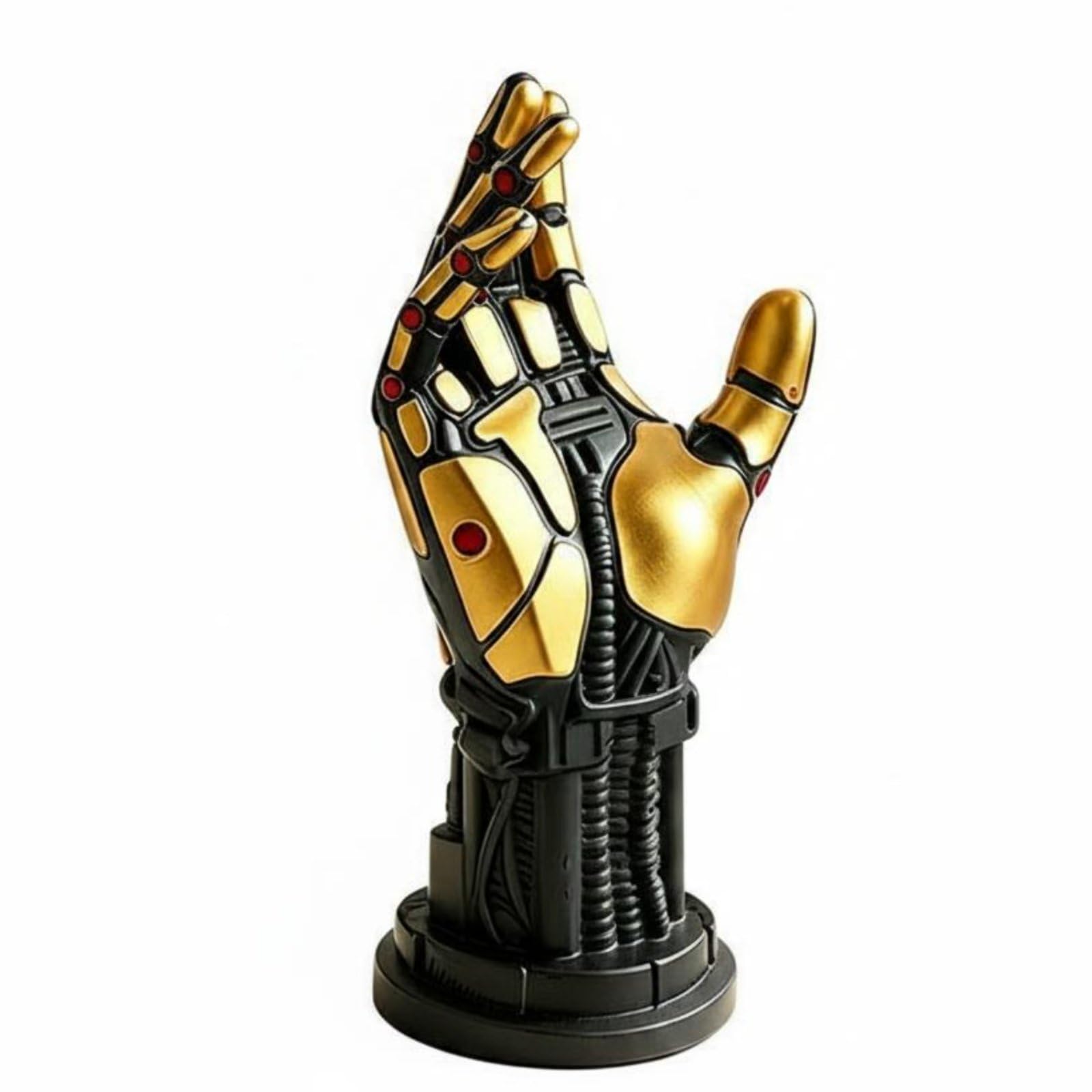 Multi-Functional Robotic Hand Headphone Stand Unique Aesthetic Futuristic Tech Controller Holder Sturdy and Stable Base Mechanical Hand Display Stand Resin Material for Gamers Game Room Bedroom-image-48