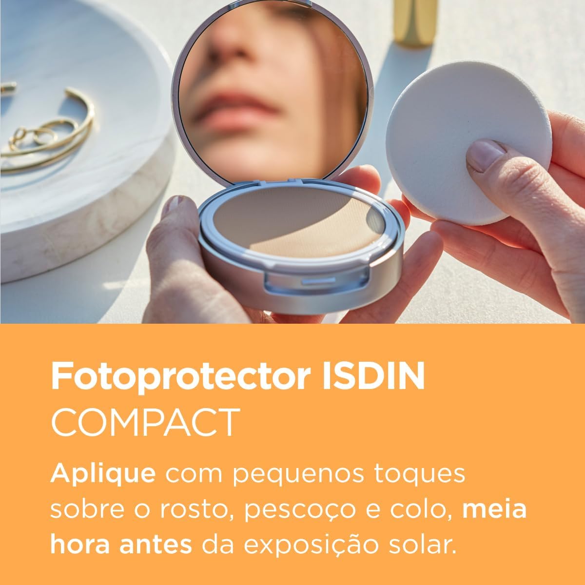 ISDIN Protetor Solar Compacto Areia FPS 50-10g