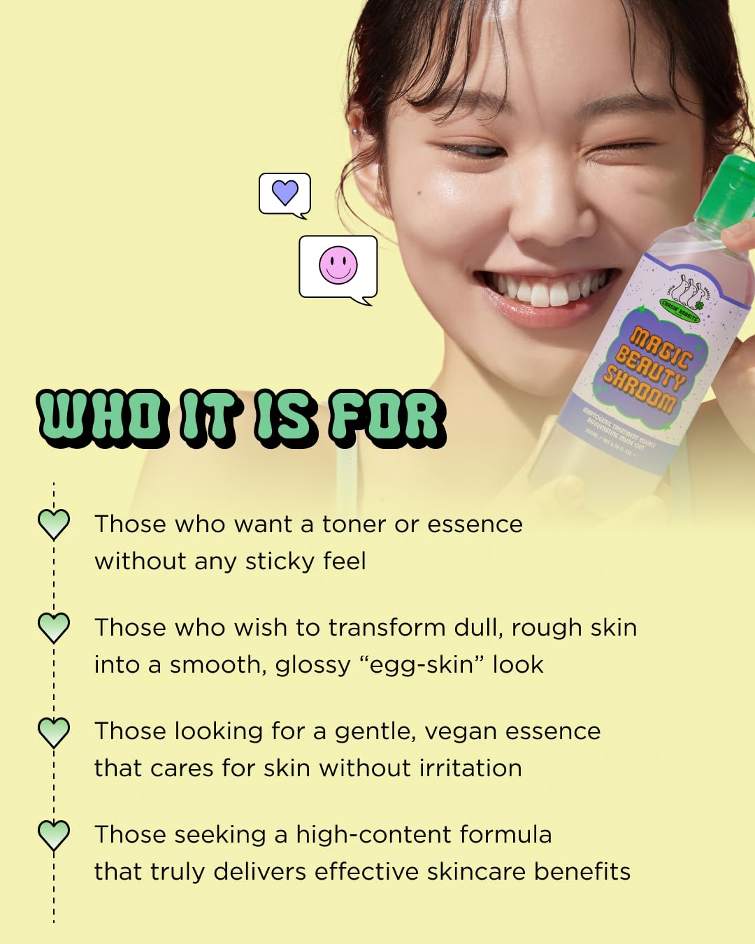 CHASIN' RABBITS Magic Beauty Shroom Essence | Korean Skin Care Nourishing and Hydrating Essence | Boosting Skin Care Essence with Tremella Mushroom Extract for Sensitive, Dry Skin (200mL/6.76 fl oz) - Image 9