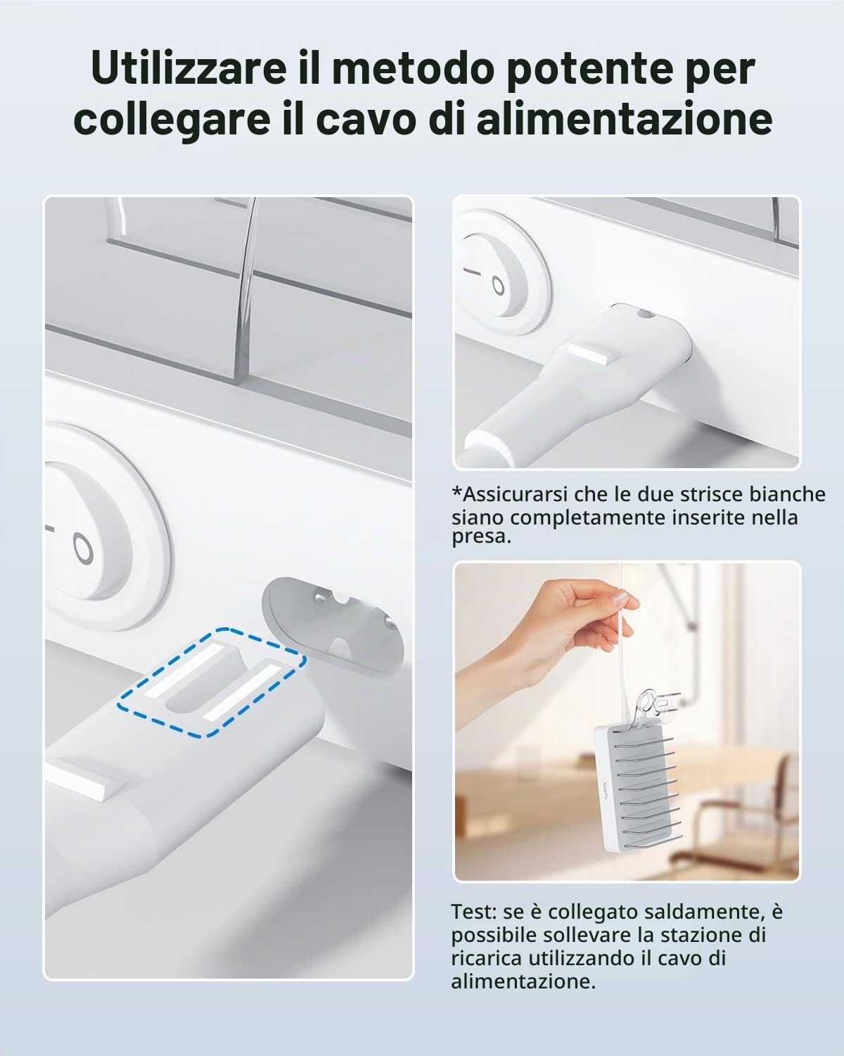 SooPii Stazione di ricarica USB C a 8 porte per più dispositivi,con 1 porta PD da 20W che supporta la ricarica rapida,1 supporto aggiornato per caricatore lWatch e Air-Pods,bianco