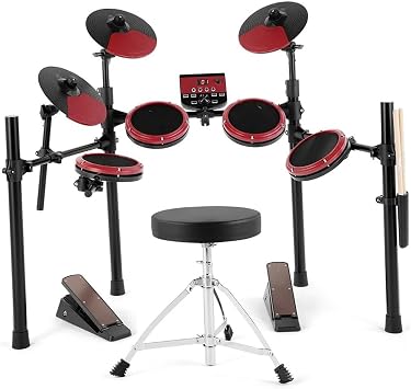 Electronic Drum Set Electric Drum Sets For Beginners With 8" Mesh Drum Pads 10" Cymbals Kick Pedal Stool Beginners Electronic drums