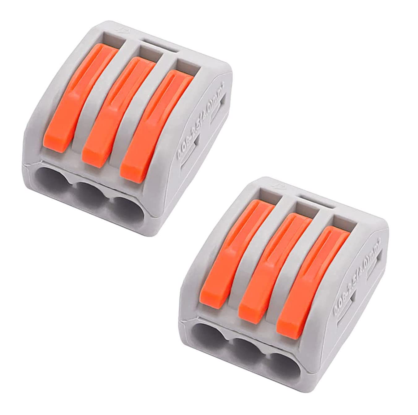 3 to 6 Inline Wire Nut Connector - Cable Connector - Mini Wire Connectors - Electrical Reusable Connectores (2pcs, 3 to 6 Inline, Multi) — Amazon image 11