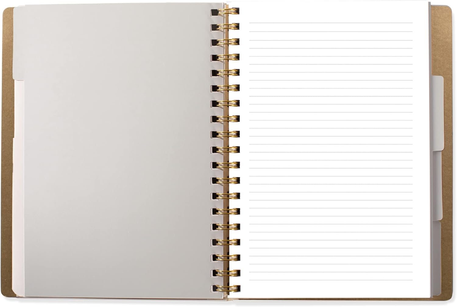 Fringe Studio Standard Black Semi-Concealed Notebook, Faux Leather (199009)