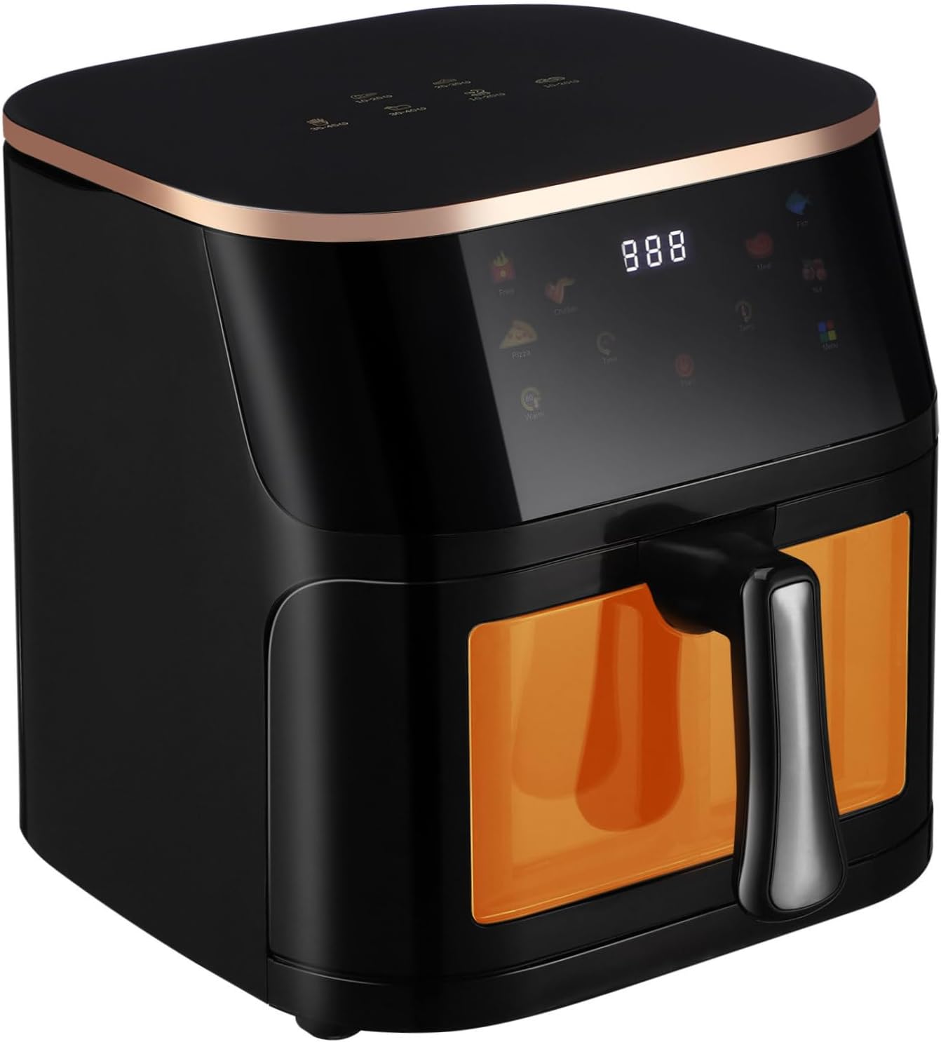 Multifunctional Electric Air Fryer with Touchscreen and Visible Window Fast Heating Nonstick Basket for Crispy Food Efficient Household Fryer for Family Use and Versatile Cooking