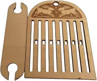 Stickgarn-Set – bunte Bastelgarne, Muster-Webwerkzeuge, Garn-Organizer mit Nadeln für Armbänder, Schlüsselanhänger, Lesezeichen, handgefertigte DIY-Accessoires, kreatives Basteln für Kinder und Erwach