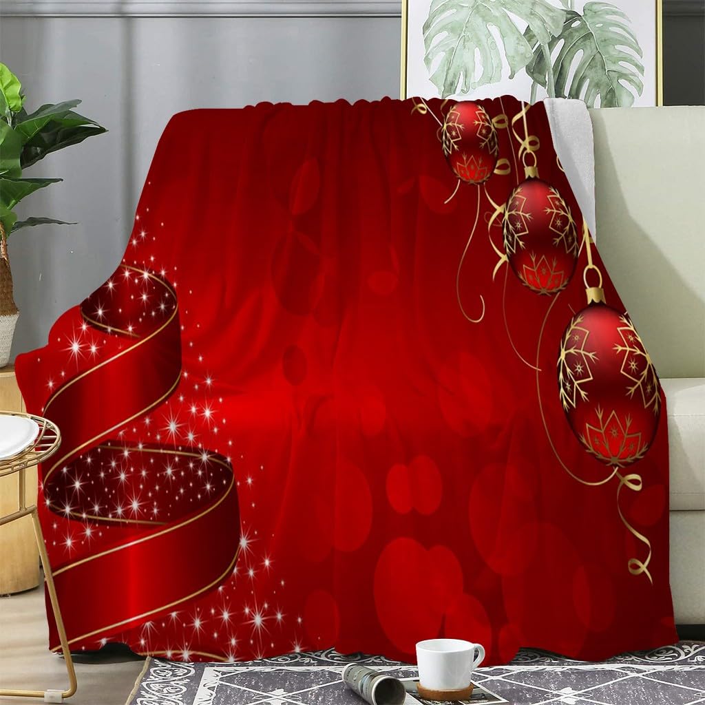 Plaid couverture polaire Noël thermique contre le froid hivernal sur votre canapé