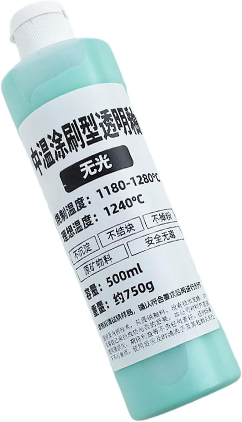 500ml / 16.9oz Air Dry Clay Glaze Sealant Water Ceramic Clay Sealant High Gloss Finish Clear Ceramic Finish Professional Glaze